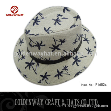 100% paper straw panama hat wholesale cheap design